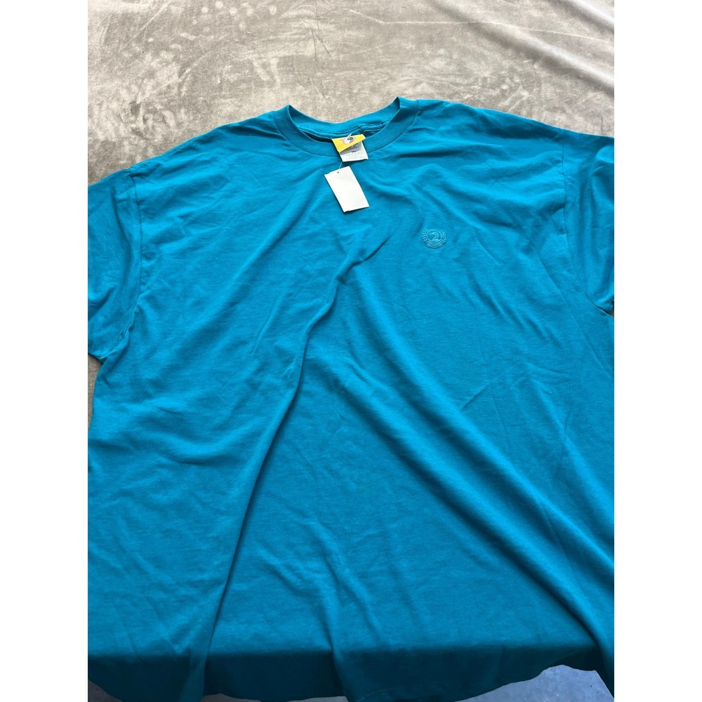 Vintage Duck Head Teal Blue T-Shirt Mensā XL Made in USA Single Stitch NWT M5615